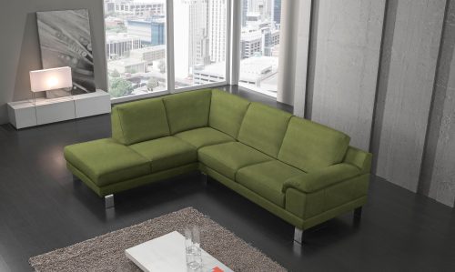 Egoitaliano Ecksofa »Shakira«, mit Ottomane, elegante Metallfüsse