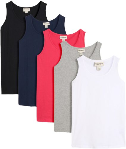 bonprix Longtop Packung, 5 tlg. figurumspielende Passform, po-bedeckend
