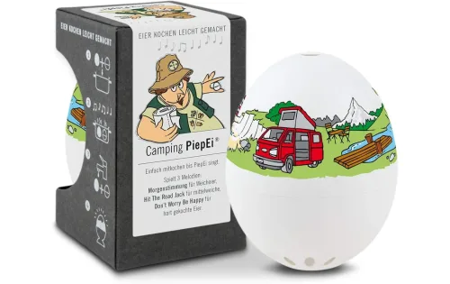 PiepEi, PiepEi - Singende Eieruhr Camping, One Size, Weiss