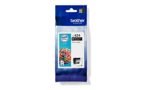 Brother, BROTHER Tintenpatrone schwarz LC-424BK DCP-J1200 750 Seiten