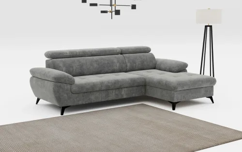 Cotta, COTTA Ecksofa "Hudson L-Form, B: 261 cm" mit Kopfteilverstellung, optional Bettfunktion & Bettkasten