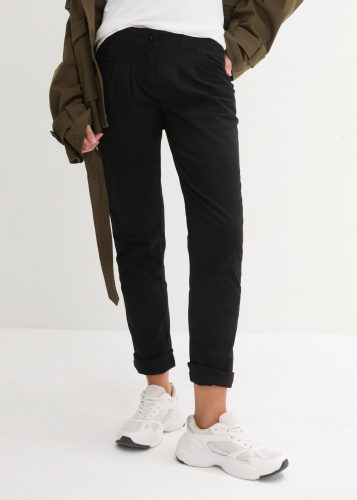 bonprix Chinohose schmale Form, mit Bundfalten und praktischen Taschen