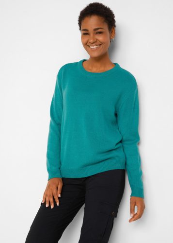 bonprix Strickpullover aus Polyacryl, mit Rundhals-Ausschnitt, lässige Passform