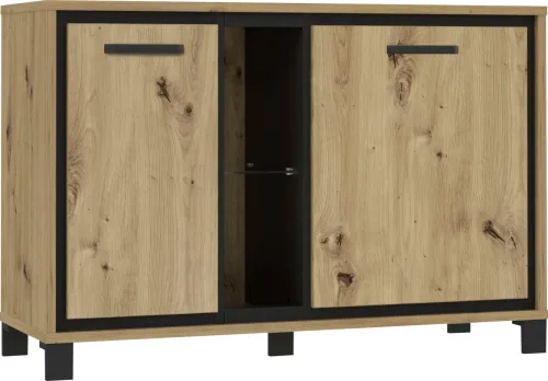 CONFORAMA, Kommode TRONDHEIM 2 Türen 41.5x120.4x81.3cm artisan eiche dekor