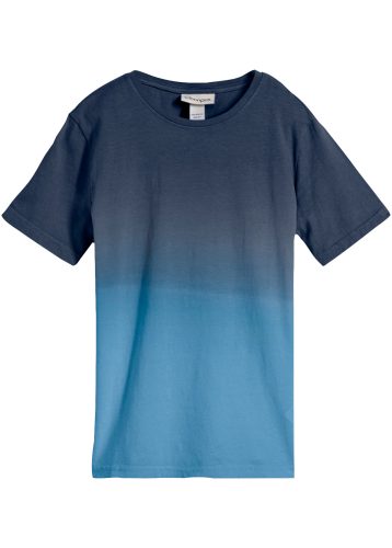 bonprix T-Shirt aus reiner Baumwolle, mit Farbverlauf, Kurzarm-Design