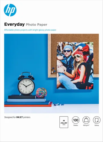 HP, HP Everyday Photo Paper A4 Q2510A InkJet glossy 200g 100 Blatt