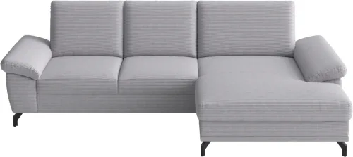 Sit & More, sit&more Ecksofa "Chelsea L-Form, B: 264 cm, mit Armteil-& Sitztiefenverstellung" optional Bettfunktion und Bettkasten