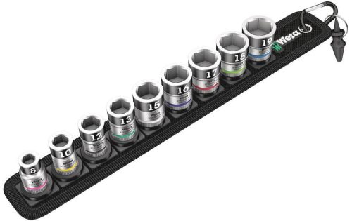 Wera Belt B 1 05003970001 Außen-Sechskant Steckschlüsseleinsatz-Set 10teilig 3/8 (10 mm)
