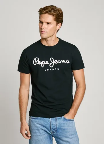 Pepe Jeans T-Shirt mit Markenprint vorne