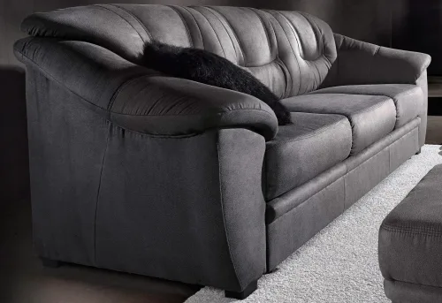 Sit & More, sit&more 3-Sitzer "Safira" inklusive komfortablem Federkern, wahlweise mit Bettfunktion