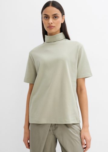 bonprix Rollkragenshirt kastenförmige Silhouette, hoher Kragen, Oversize-Passform