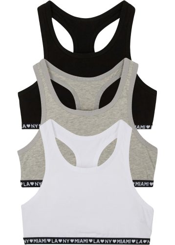 bonprix Bustier Packung, 3 Stk. mit breiten Trägern, mit breitem Gummiband unter der Brust