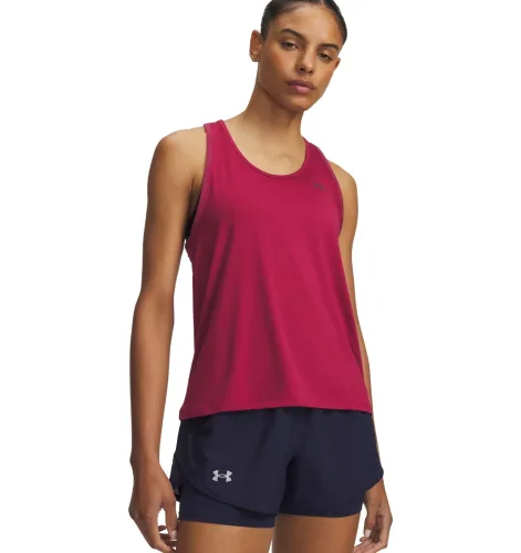 Under Armour, Under Armour Tech Knockout Damen Top Dunkelrot, Damen, Größe: S