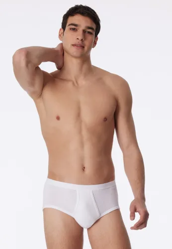 Schiesser, Schiesser - Sportslip Doppelripp, für Herren, Weiss, Größe XXL