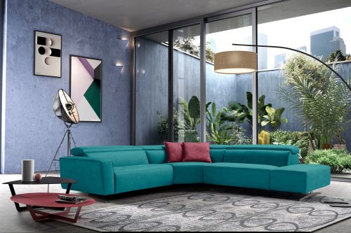 Egoitaliano Ecksofa »Stefanie«, mit Relaxfunktion und verstellbaren Kopfteilelementen