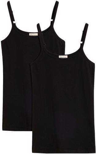 bonprix Shirttop Packung, 2 Slim fit, ohne Ärmel, langer Schnitt, aus Baumwolle mit Elasthan