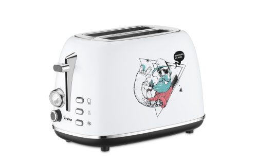 Trisa - Toaster Street Art Weiss