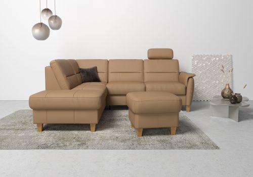 Home affaire Ecksofa »Palmera«, Federkern, wahlweise mit Bettfunktion und mit/ohne Stauraum
