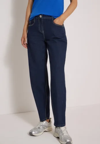 cecil, High Waist Barrel Leg Jeans im Loose Fit