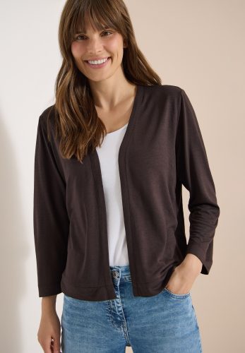 cecil, Offene Jacke in Unifarbe mit 3/4