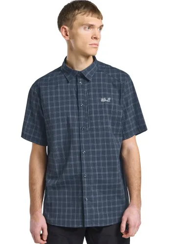 Jack Wolfskin, Jack Wolfskin Norbo Herren Wanderhemd Blau, Herren, Größe: M