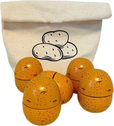 Tanner Spiellebensmittel »Holzkartoffeln zum Schneiden im schönen Baumwollsäckchen« FSC® - schützt Wald