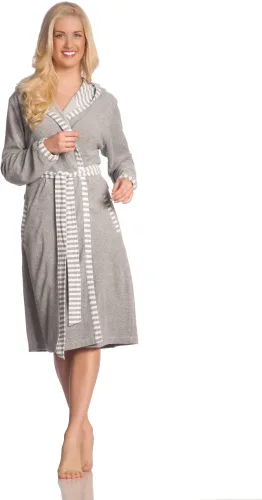 VOSSEN, VOSSEN - Juno Bademantel, für Damen, Taubengrau, Größe XL