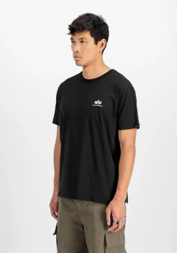 alpha industries, Alpha Industries Rundhalsshirt "BASIC T SMALL LOGO" Baumwolle, regular fit