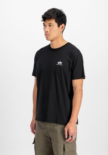 alpha industries, Alpha Industries Rundhalsshirt "BASIC T SMALL LOGO" Baumwolle, regular fit