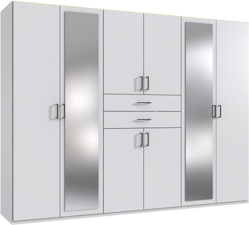Wimex, Wimex Kleiderschrank »Diver Drehtürenschrank mit Spiegel, 180, 225 o. 270cm breit«, Bestseller Schlafzimmerschrank wahlweise 3 Innenausstattungen