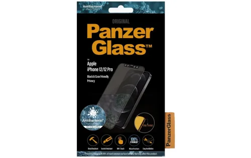 PanzerGlass, "PanzerGlass - Displayschutz Case Friendly BK AB Privacy iPhone 12/12 Pro, ""5.7-6"""""""