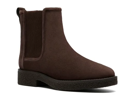 Clarks, Clarks Chelseaboots "Nella Top" Stiefelette mit weicher Lederinnensohle
