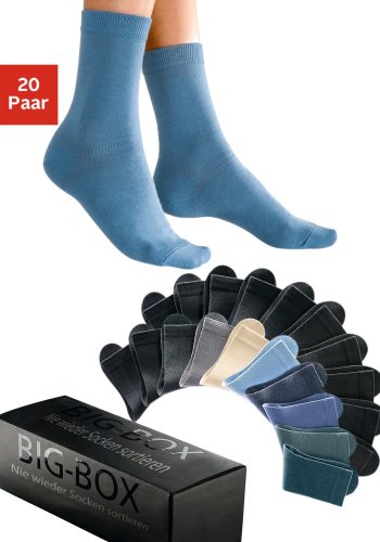 GO IN, Go in Basicsocken, (Box, 20 Paar), in der Big-Box