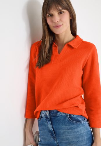 Cecil 3/4-Arm-Shirt mit Polokragen