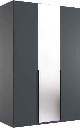 Wimex, Wimex Kleiderschrank »Mugano,in 8 Breiten,3 Höhen,2 Tiefen, viele Farben, Made in Germany«, (in Basic oder Premium Ausstattung mit 2 weiteren Einlegeböden), mit langen oder kurzen Griffen aus Metall, mit oder ohne Spiegel