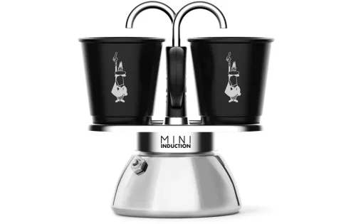 Bialetti - Kaffeebereiter-Set, 130 ml, Black