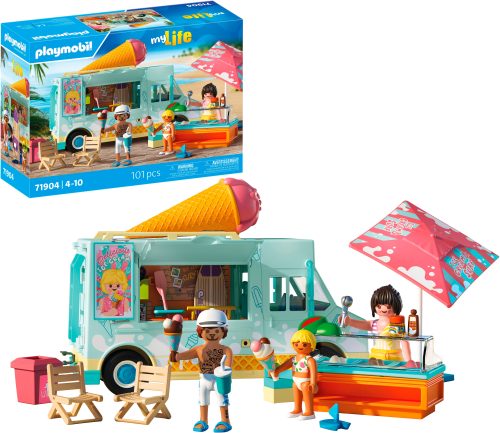 PLAYMOBIL, Playmobil® Spielwelt »Ice Cream Truck mit Surfshop 71904«