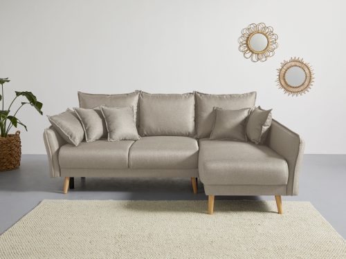 andas Ecksofa »Granbo«, incl. Bettfunktion und Bettkasten, Federkern-Polsterung, Seitentasche im Armteil
