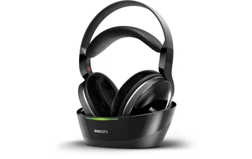 Philips - TV-Kopfhörer SHD8850 / 12 Kabellos, Schwarz, 46mm