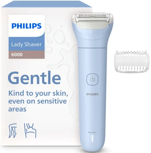 Philips, PHILIPS Series 6000 BRL127/00 Damenrasierer, Hellblau