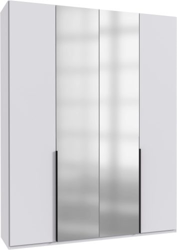Wimex, Wimex Kleiderschrank »Mugano,in 8 Breiten,3 Höhen,2 Tiefen, viele Farben, Made in Germany«, (in Basic oder Premium Ausstattung mit 2 weiteren Einlegeböden), mit langen oder kurzen Griffen aus Metall, mit oder ohne Spiegel