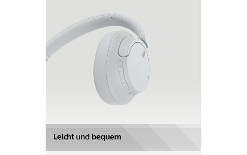 Sony -  WH-CH720 Kopfhörer Verkabelt & Kabellos Kopfband AnrufeMusik USB Typ-C Bluetooth Weiß, Weiss