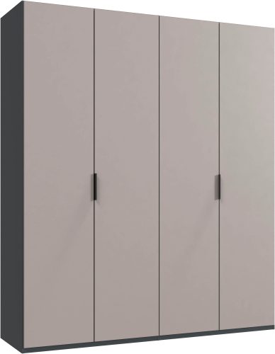 Wimex, Wimex Kleiderschrank »Oxford by fresh to go, in 3 Breiten, Made in Germany«, (wahlweise mit oder ohne Spiegel), mit hochwertigen Falttüren für den perfekten Überblick