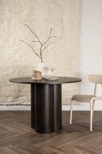 LIVIQUE, Esstisch Olav Braun Holz B 110 cm - Farbe: Mokka - Material: Eiche - Esstisch