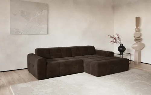Cotta, COTTA Ecksofa "Sento L-Form, Breite 280 cm, Chenille-Struktur"