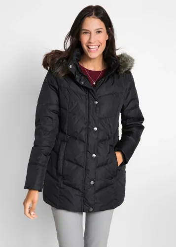 bonprix, bonprix Steppjackeschwarz 48Damen