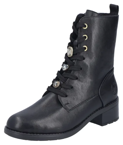 Rieker, Rieker Schnürboots, Damen , Schwarz 39