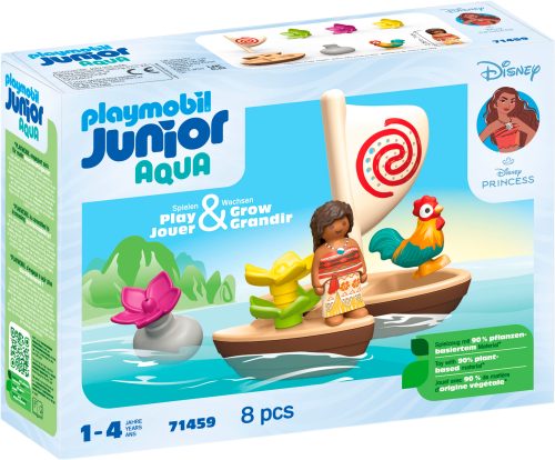 PLAYMOBIL, 71459 Junior Aqua & Disney: Vaiana Katamaran, Konstruktionsspielzeug