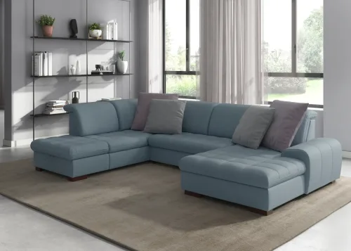 Sit & More, sit&more Wohnlandschaft "Luxor U-Form" wahlweise mit Bettfunktion, Bettkasten und Kopfteilverstellung