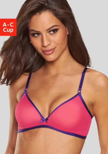 Vivance, Vivance Bralette-BH "Finja" ohne Bügel aus transparentem Soft-Mesh, transparente Unterwäsche